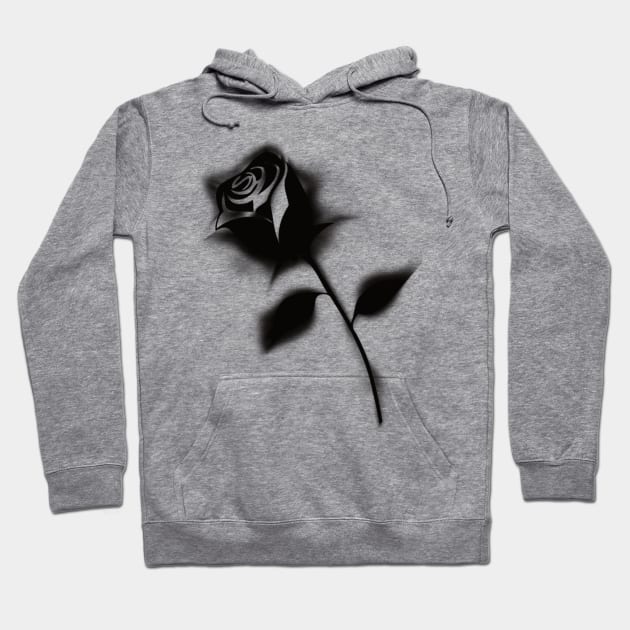 black rose Hoodie by SpassmitShirts